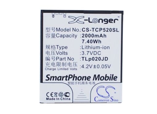 Picture of Battery Replacement Tcl TLp020JD for P5181 P518L