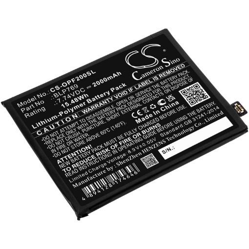 Picture of Battery Replacement Oppo BLP769 for Find X2 PDEM10