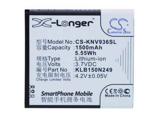 Picture of Battery Replacement Konka KLB150N249 for E5838 E830
