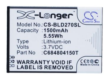 Battery Replacement Blu C6804804150T C684804150T for D270 D270a - 1