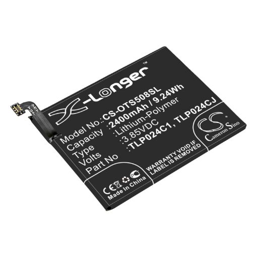 Alcatel C2400007C2 CAC2400011C1 TLP024C1 TLP024C2 TLP024CC TLP024CJ Battery Replacement for 1X Evolve 5059Z - 1
