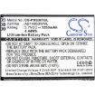 Replacement Battery Philips AB1400BWML for S301 S308 - 3