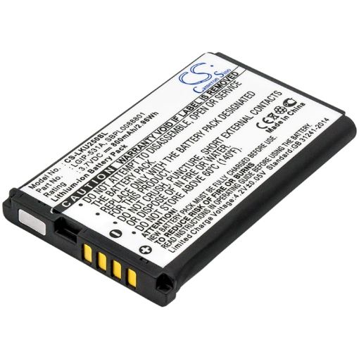 LG LGIP-531A SBPL0088801 Battery Replacement for 236C 237C - 1