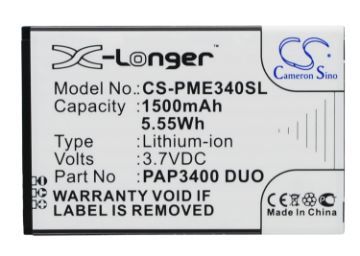 Replacement Battery for Prestigio PAP3400 DUO MultiPhone 3400 Duo - 1