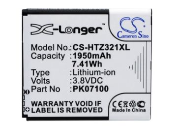 Battery Replacement for HTC 35H00189-00M 35H00189-02M PK07100 - 1