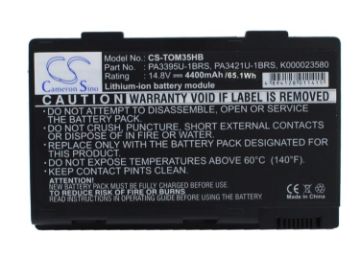 Replacement Battery Toshiba PA3395U-1BRS PA3421U-1BRS for Satellite M30X-104 - 1