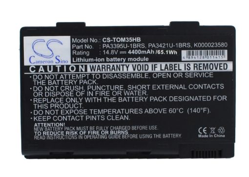 Replacement Battery Toshiba PA3395U-1BRS PA3421U-1BRS for Satellite M30X-104 - 1