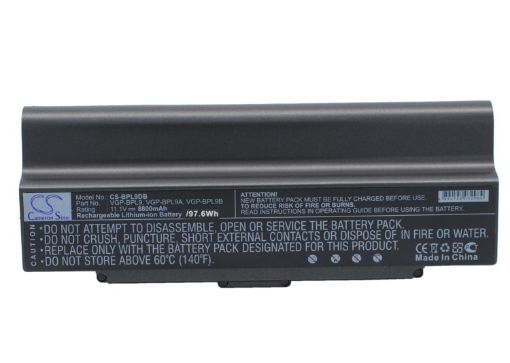 Battery Replacement Sony VGP-BPL9 VGP-BPL9A VGP-BPL9B for VGN-AR760 VAIO PCG-5G1L - 1