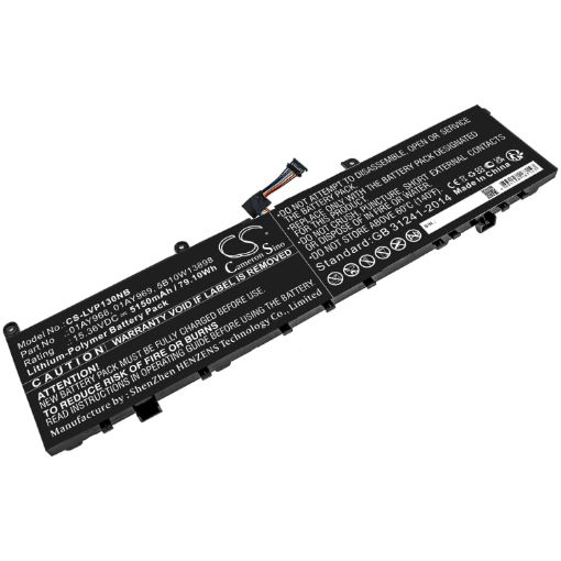 Battery Replacement Lenovo 01AY968 01AY969 4ICP4/67/141 5B10W13898 L17C4P72 L17L4P72 L17M4P72 - 1