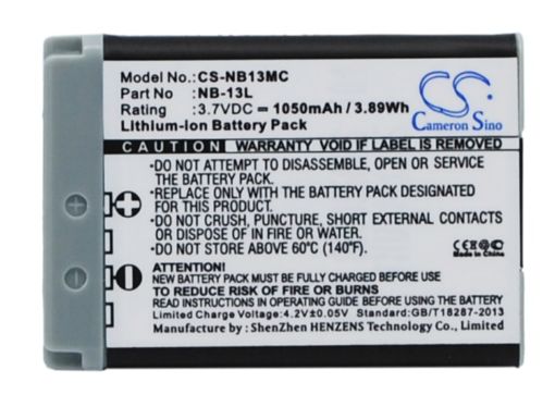 Picture of Battery Replacement Canon NB-13L for Powershot G5X PowerShot G5X M2