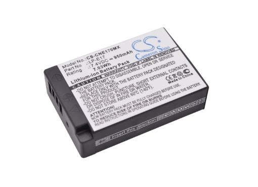 Canon LC-E17 LP-E17 Battery Replacement for EOS 200D 250D - 1