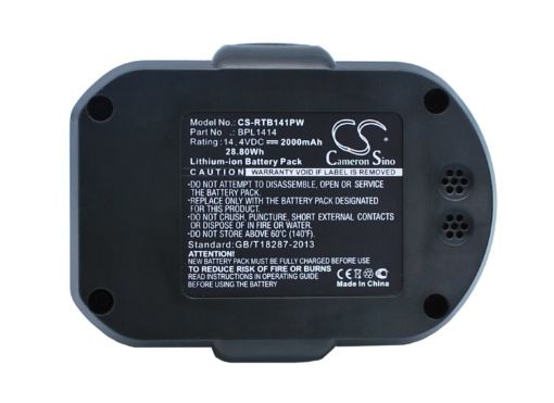 Picture of Battery Replacement Ryobi 130171003 BPL1414 for CDD144V22 CDDI14022NF