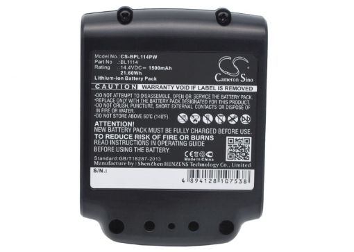 Black & Decker BL1114 BL1314 BL1514 LB16 Battery Replacement - 1