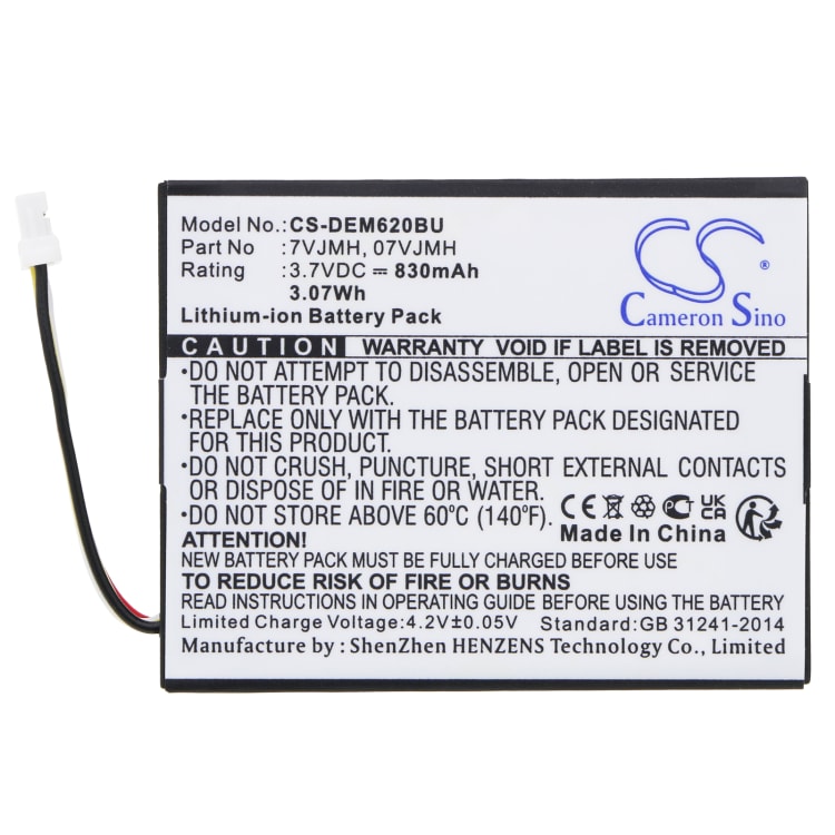 Dell 070K80 07VJMH 37CT1 70K80 7VJMH H132V T40JJ Battery Replacement ...