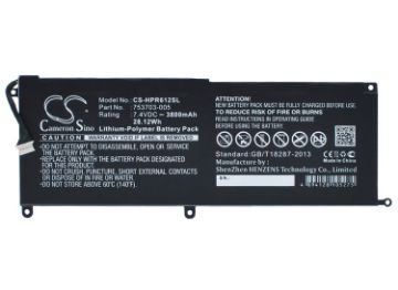 Picture of Battery Replacement Hp 753329-1C1 753703-005 775691-001 HSTNN-IB6E HSTNN-UB6E KK04XL for Pro Tablet x2 612 G1 Pro Tablet x2 612 G1(F1P90EA)