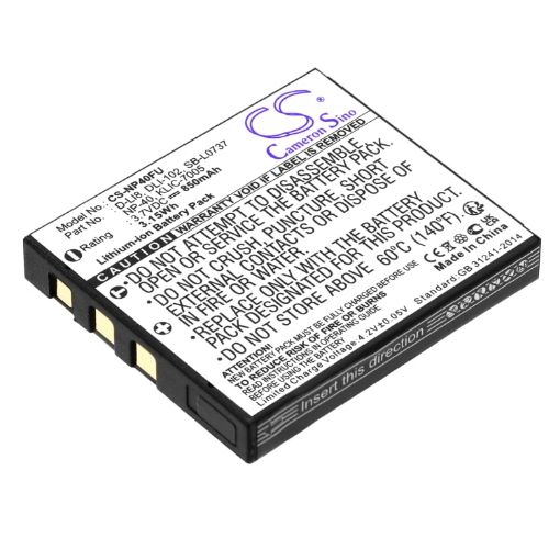 Picture of Battery Replacement Vivitar for DVR-560G Vivicam 3660