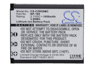Casio NP-160 Battery Replacement for Exilim EX-FC500 & EX-ZR50 - 1