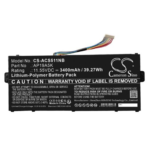 Battery Replacement Acer AP19A5K for Aspire 5 A515-43 A515-54 - 1