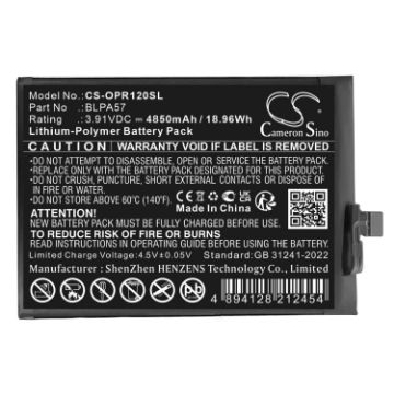 Replacement Battery Oppo BLPA57 for CPH2629 Reno12 Pro - 1