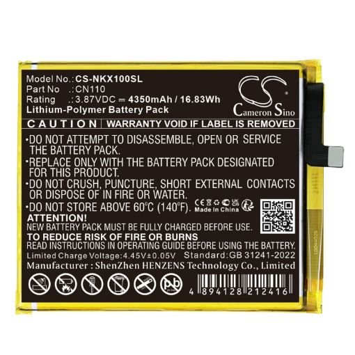 Replacement Battery Nokia CN110 for CX10 TA-1332 - 1